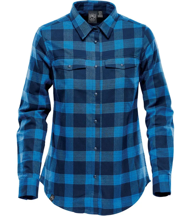 Women´s Logan Snap Front Shirt RoyalPlaid