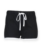Women's retro shorts Black/White