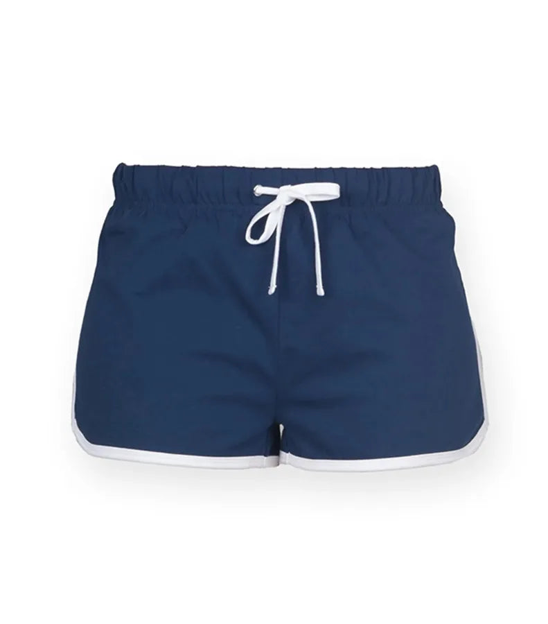 Women's retro shorts Navy/White