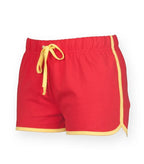 Women's retro shorts Red/Yellow