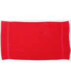 Luxury Hand Towel Red