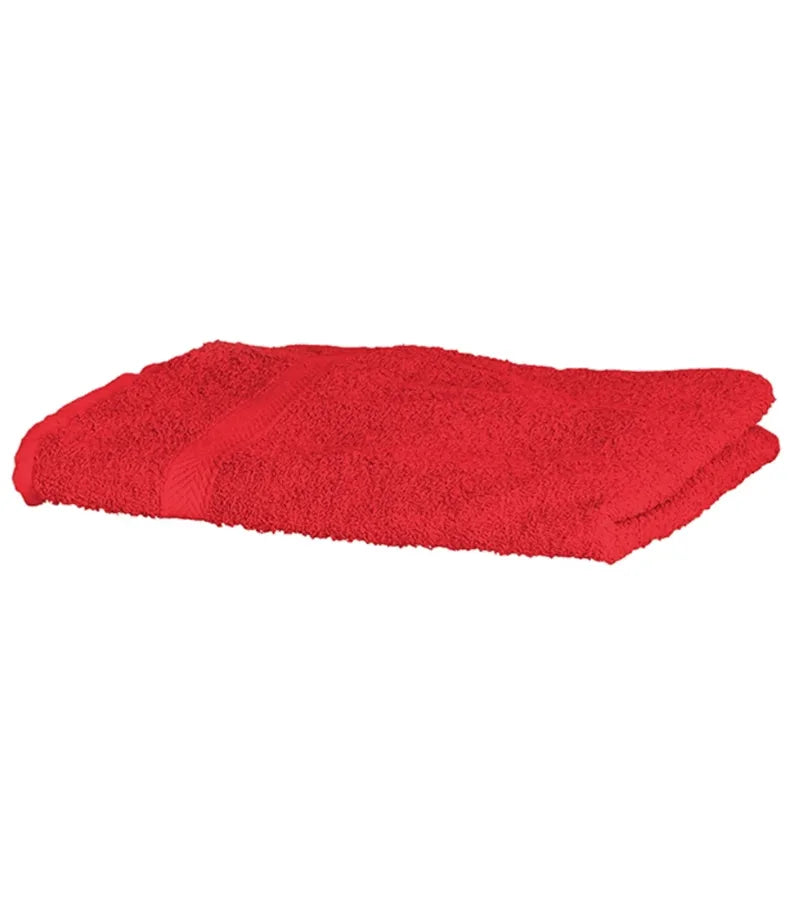 Luxury range bath towel Red