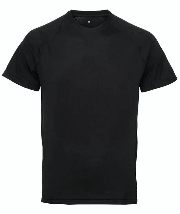 TriDri® panelled tech tee Black