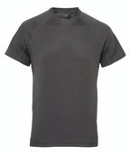 TriDri® panelled tech tee Charcoal