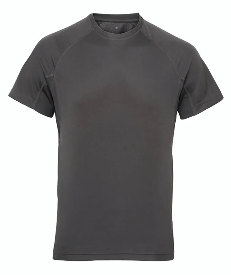 TriDri® panelled tech tee Charcoal