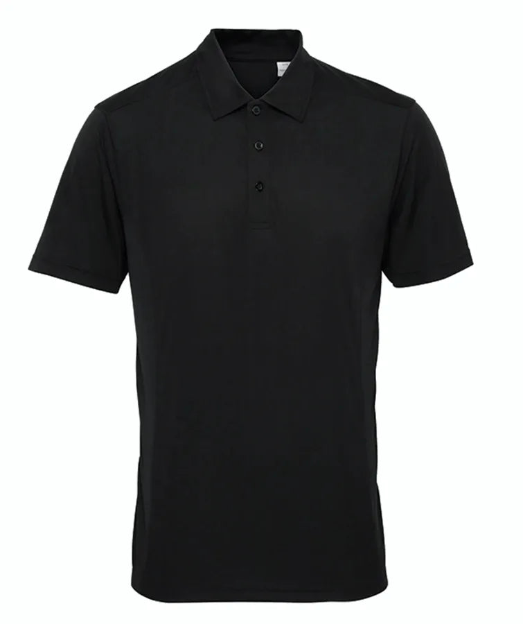TriDri® panelled polo Black