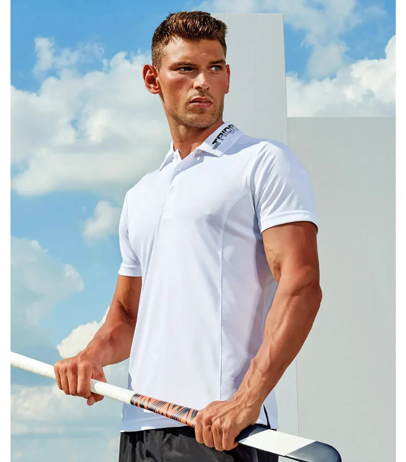 TriDri® panelled polo BlueMelange