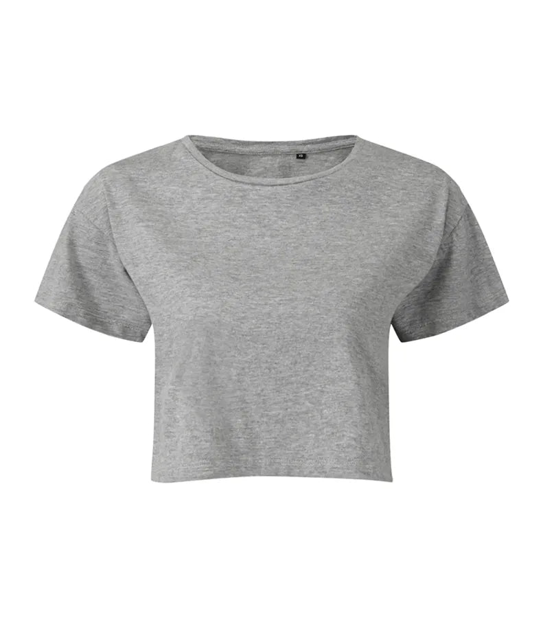 Womens TriDri® Crop Top Heathergrey