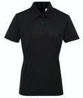 Women's TriDri® panelled polo Black