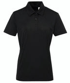 Women's TriDri® panelled polo Black