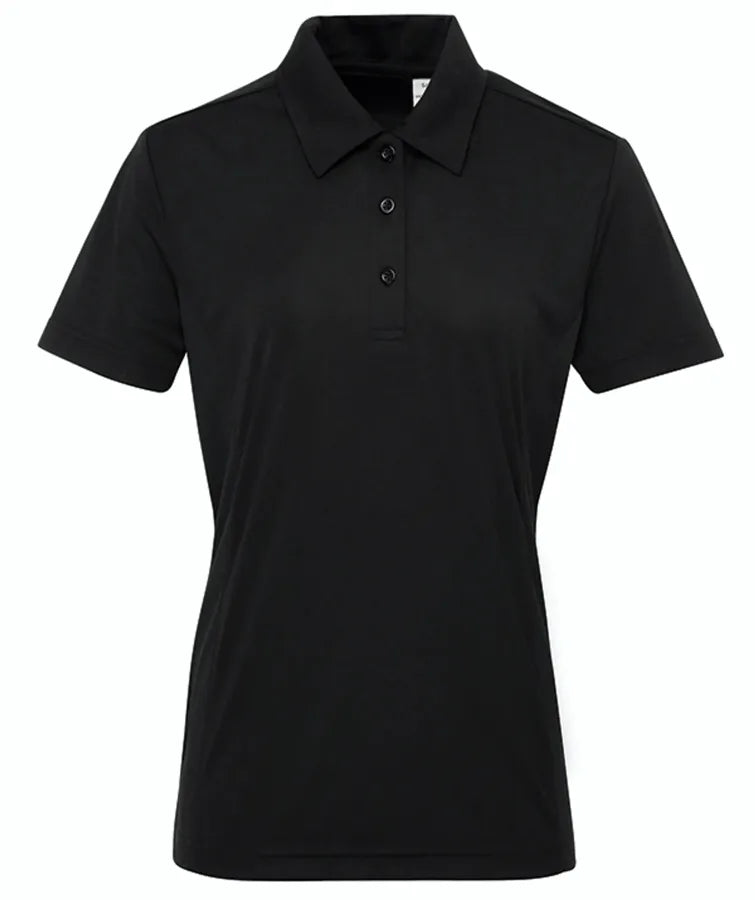 Women's TriDri® panelled polo Black