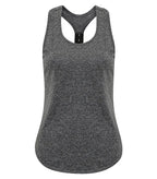 Women's TriDri® performance strap back vest BlackMelange