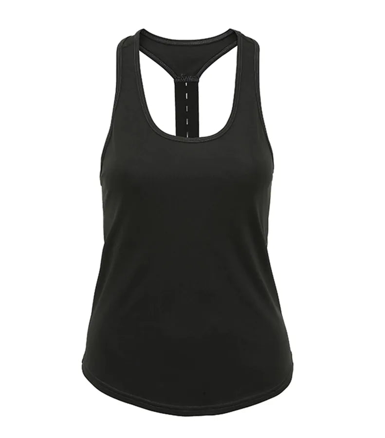 Women's TriDri® performance strap back vest Charcoal