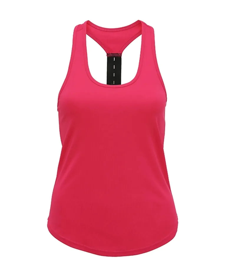 Women's TriDri® performance strap back vest HotPink