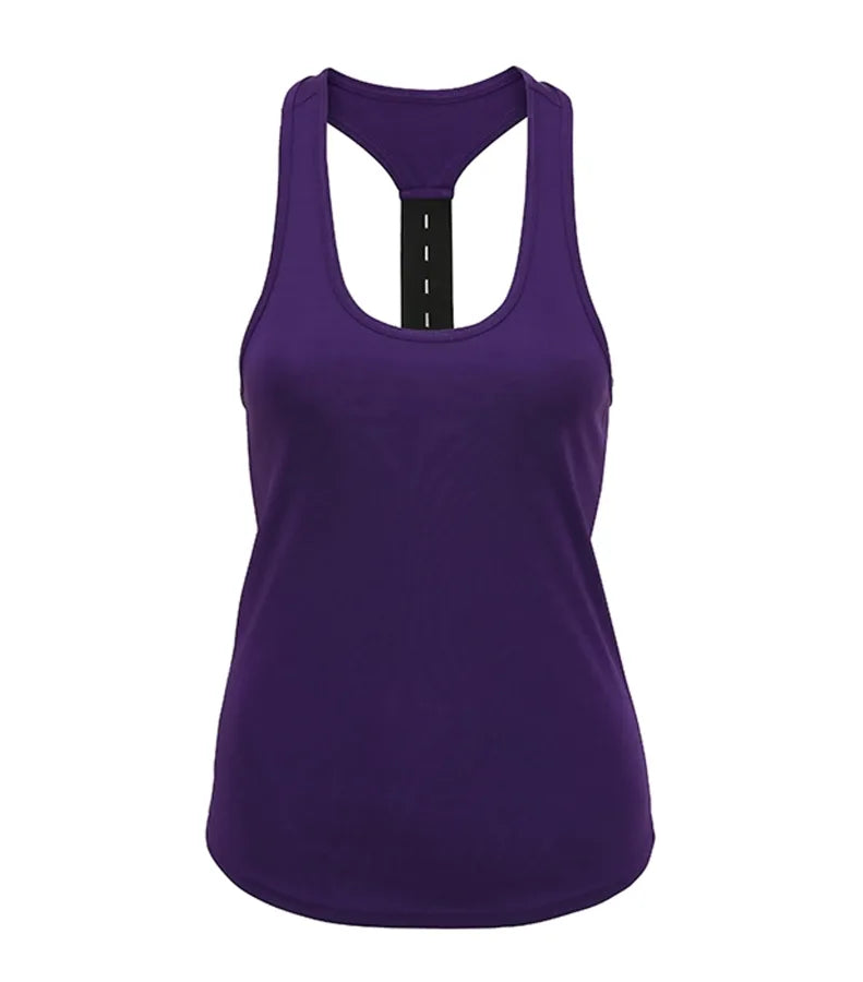 Women's TriDri® performance strap back vest Purple