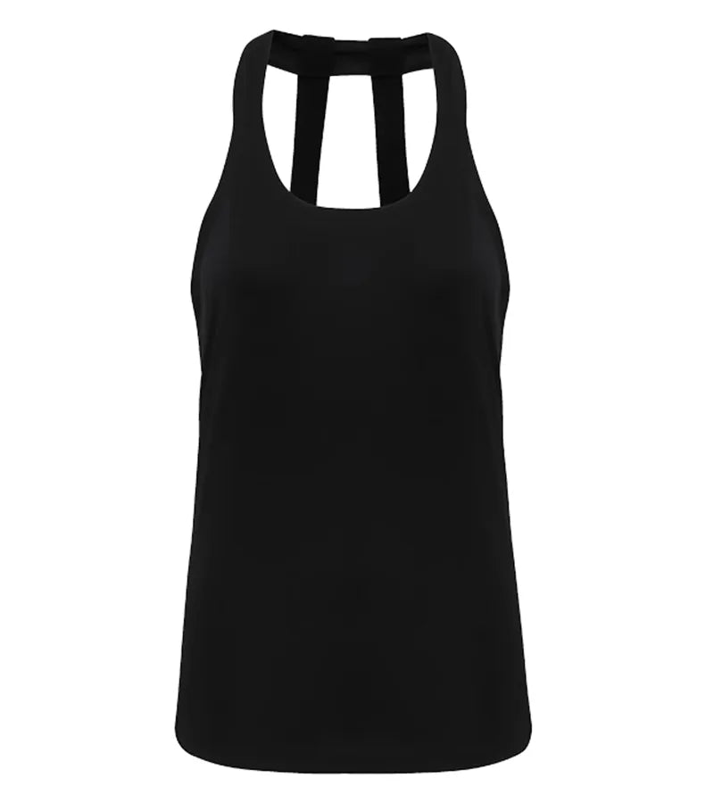 Women's TriDri® Double Strap Back Vest Black