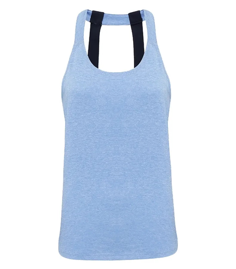 Women's TriDri® Double Strap Back Vest CornflowerMelange