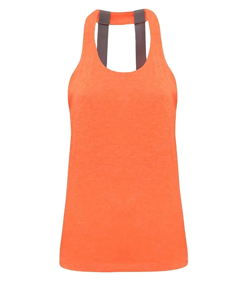 Women's TriDri® Double Strap Back Vest LightningOrangemelange