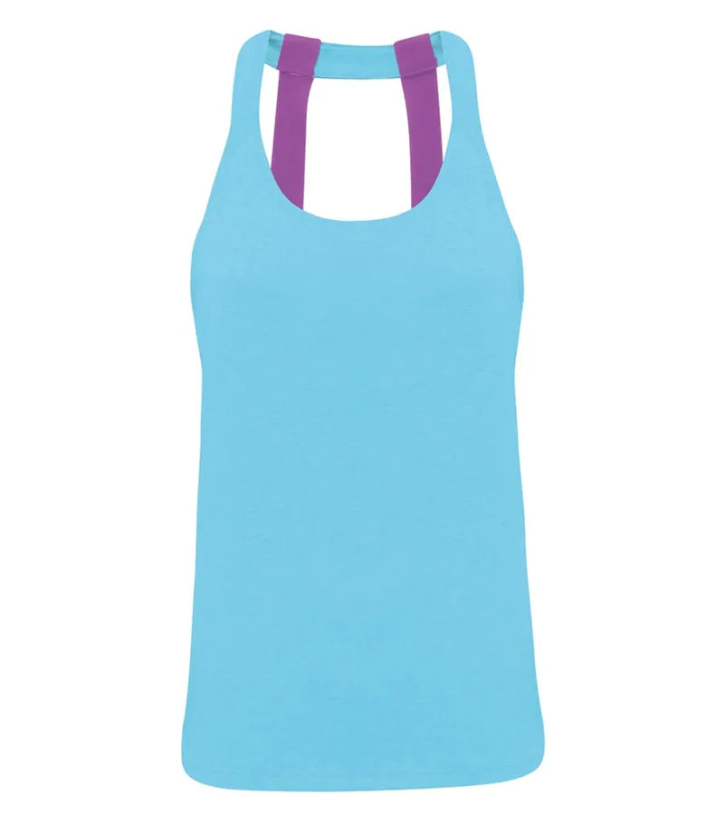 Women's TriDri® Double Strap Back Vest TurquoiseMelange