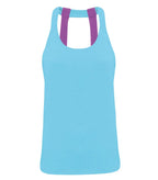 Women's TriDri® Double Strap Back Vest TurquoiseMelange