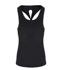 Ladies  TriDri ® Yoga Knot Vest Black