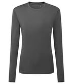 Ladies TriDri® long Sleeve Performance T Shirt Charcoal