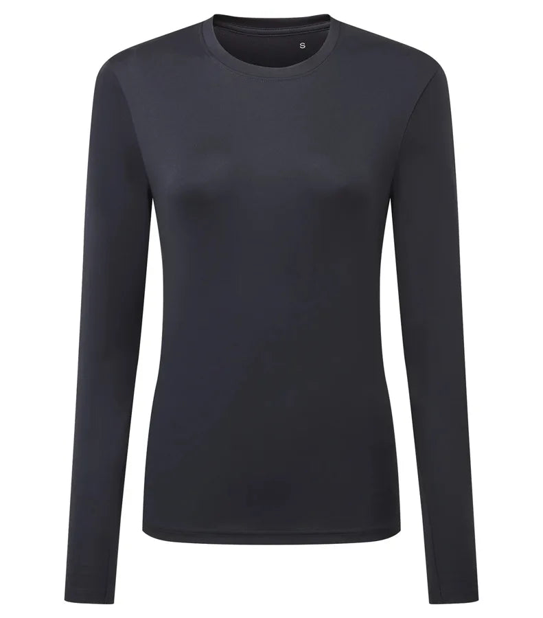 Ladies TriDri® long Sleeve Performance T Shirt FrenchNavy