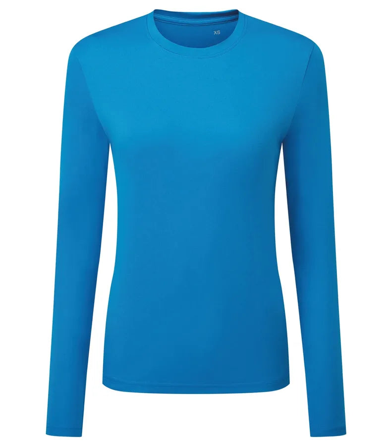 Ladies TriDri® long Sleeve Performance T Shirt Sapphire