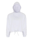 Womens Cropped Oversize Hoodie White