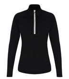Womens TriDri® Performance 1/4 Zip Black/White