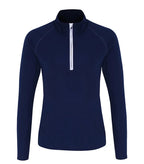 Womens TriDri® Performance 1/4 Zip Navy/White