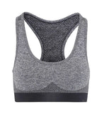 Womens Seamless "3D Fit" Multi-sport Sculpt Bra Charcoal