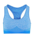 Womens Seamless "3D Fit" Multi-sport Sculpt Bra Sapphire