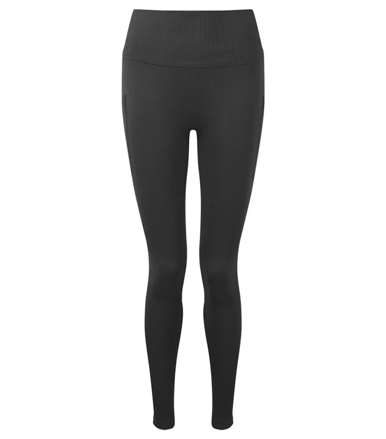 Womens TriDri® Ribbed Seamless Multi-Sport Legging Charcoal