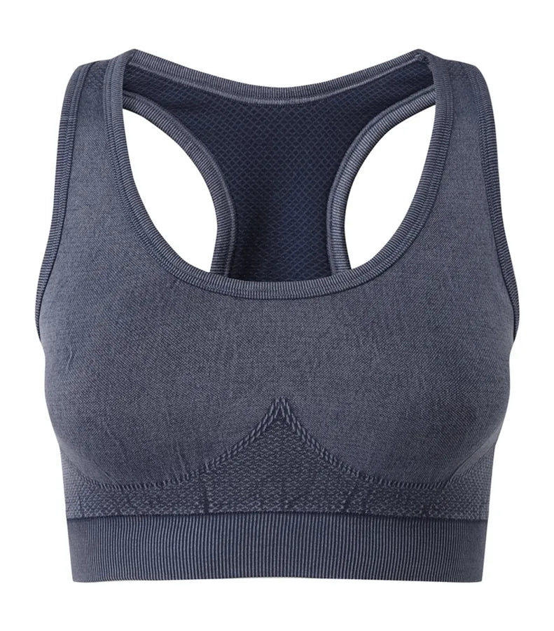 Womens TriDri® Seamless "3D Fit" Multi-sport Sculp IndigoDenim