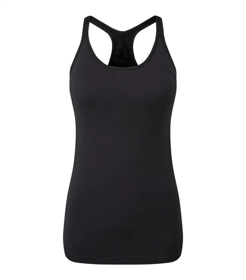 Womens TriDri® Seamless "3D Fit" Multi-sport Sculp Black