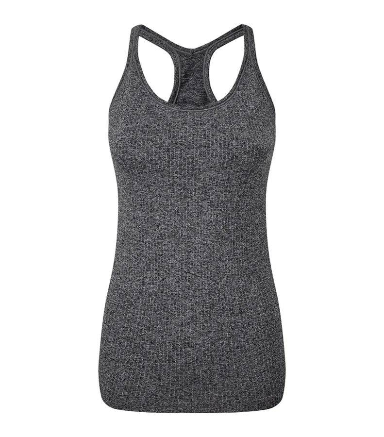 Womens TriDri® Seamless "3D Fit" Multi-sport Sculp BlackMelange