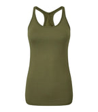 Womens TriDri® Seamless "3D Fit" Multi-sport Sculp Olive