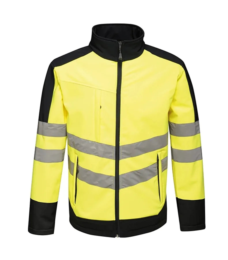 Hi-Vis Pro Softshell Jacket Yellow/Navy