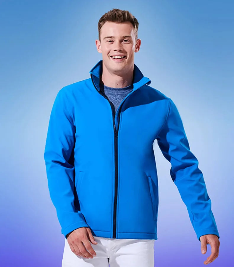 Ablaze Printable Softshell Jacket White/LtSteel