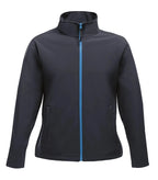 Women´s Ablaze Printable Softshell Jacket Navy/FrenchBlue