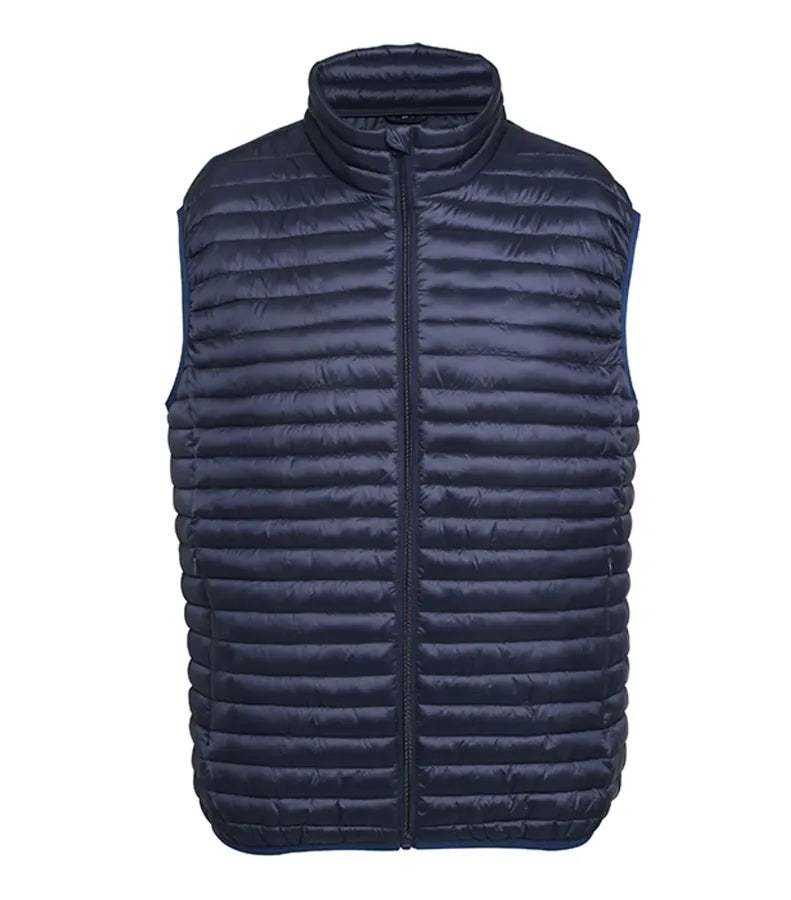 Tribe fineline padded gilet Navy
