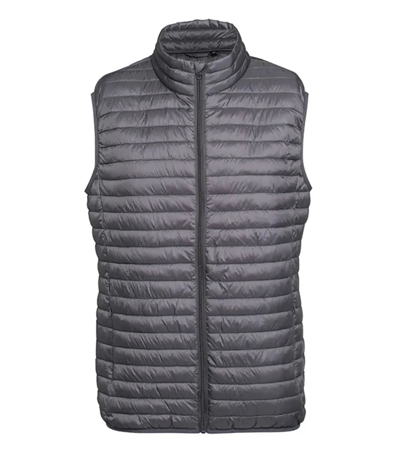 Tribe fineline padded gilet Steel