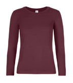 B&C #E190 LSL /women Burgundy
