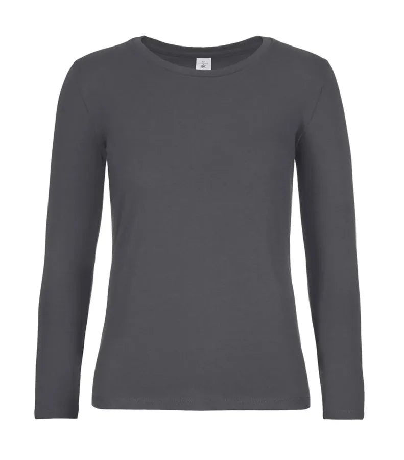 B&C #E190 LSL /women DarkGrey
