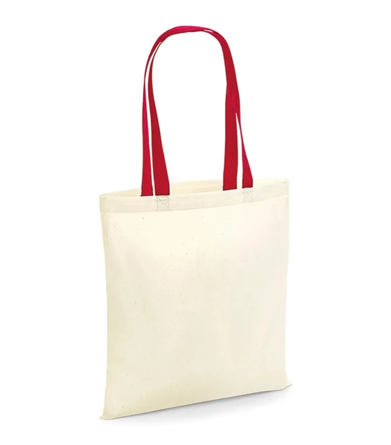Bag for Life - Contrast Handles Natural/ClassicRed