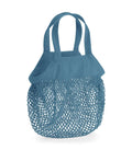 Organic Cotton Mini Mesh Grocery Bag AirforceBlue