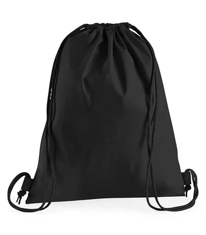 Premium Cotton Gymsac Black