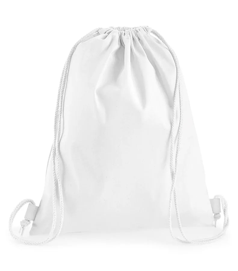 Premium Cotton Gymsac White