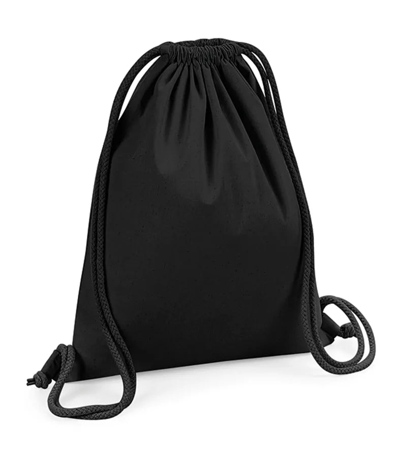 Organic Premium Cotton Gymsac Black